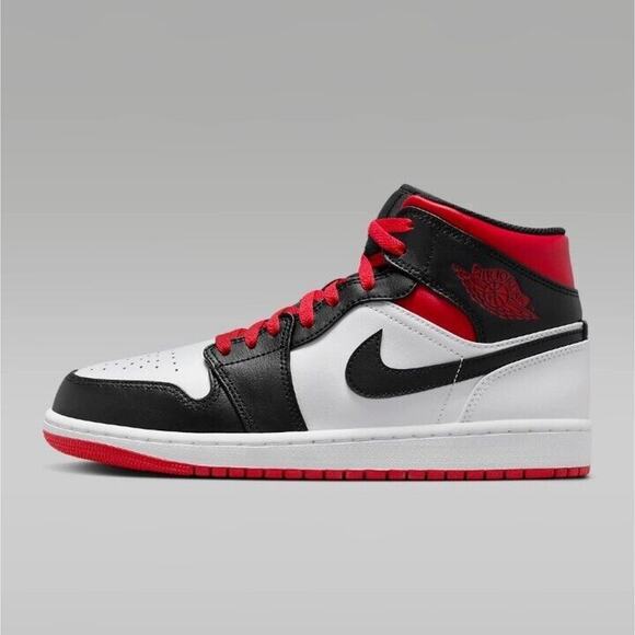 Nike Air Jordan 1 Mid Gym Red Black Toe Sneakers Men\'s Size 13 [DQ8426-106]‎ main image 11